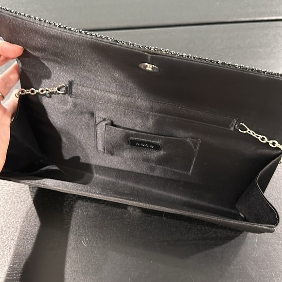 Bebe Chain Design Clutch with Strap - Picture 9 of 14